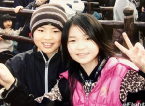 幼い頃の並木月海選手と那須川天心さん
